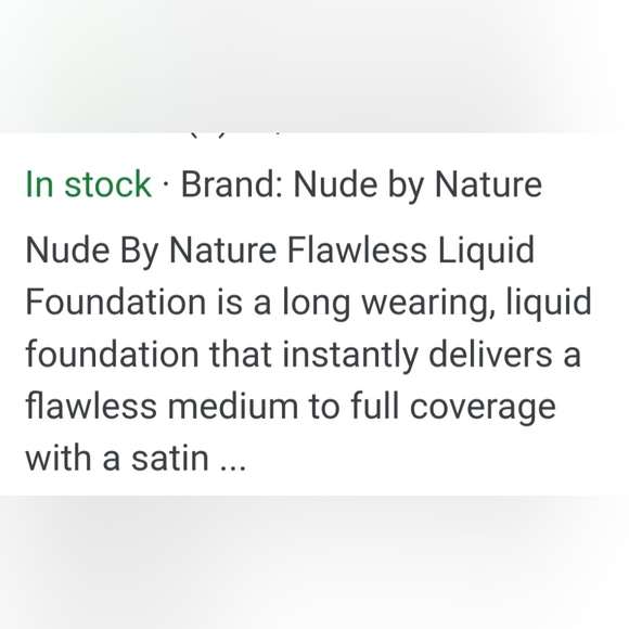 Nude by Nature C8 Chocolate Flawless Foundation NIB - Picture 4 of 7